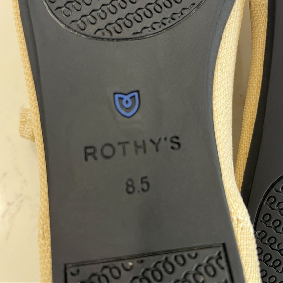 Rothy's Beige and Black Mary Jane Flats - Picture 7 of 7